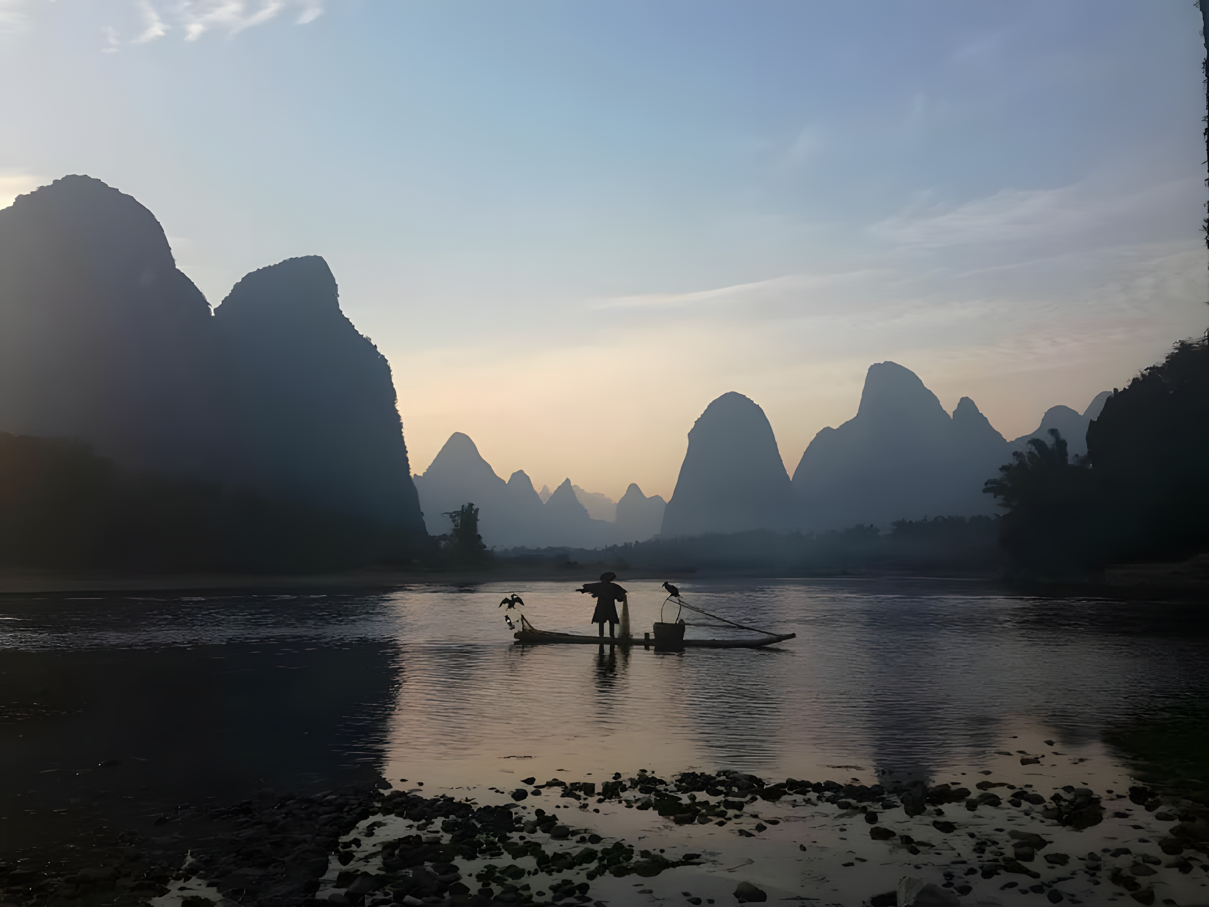 Xing Ping - Photo by Dr Hobo on Dec 2017 Xing Ping karst landscape